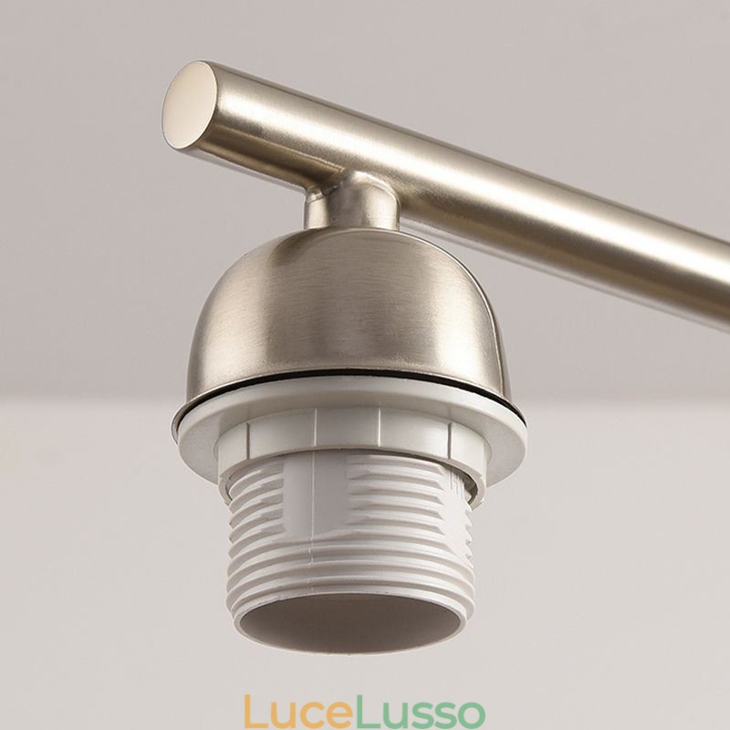 Lampada a sospensione in vetro nordico Lampada da soffitto creativa in ferro battuto