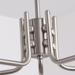 Lampada a sospensione in vetro nordico Lampada da soffitto creativa in ferro battuto