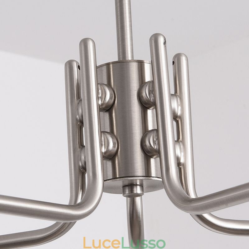 Lampada a sospensione in vetro nordico Lampada da soffitto creativa in ferro battuto