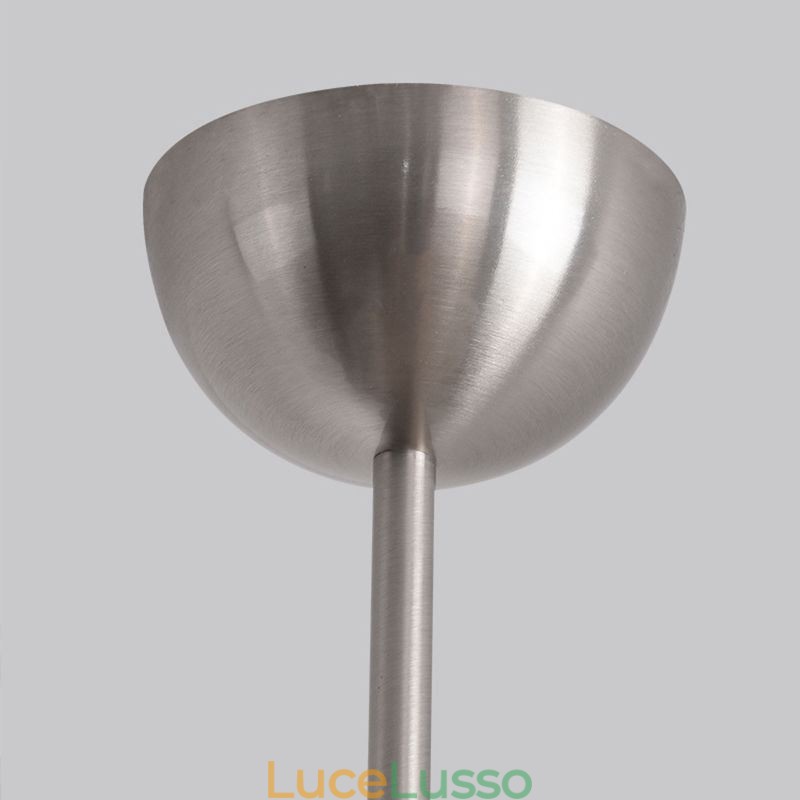 Lampada a sospensione in vetro nordico Lampada da soffitto creativa in ferro battuto