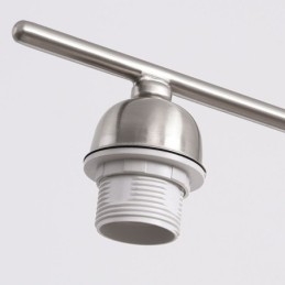 Lampada a sospensione in vetro nordico Lampada da soffitto creativa in ferro battuto