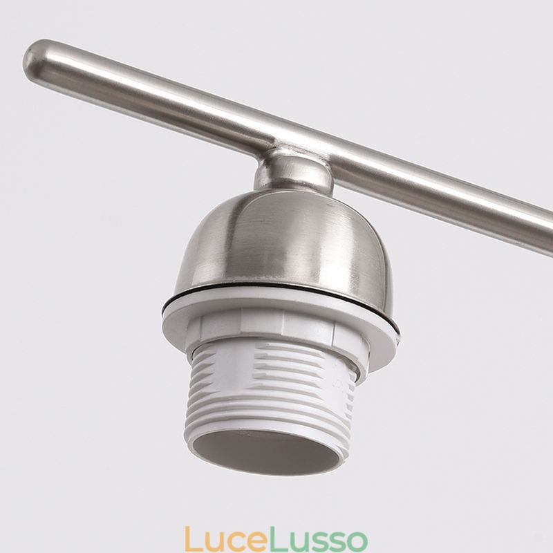 Lampada a sospensione in vetro nordico Lampada da soffitto creativa in ferro battuto