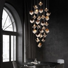 Lampada a sospensione creativa in vetro Padiglione Plafoniere