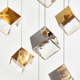 Lampada a sospensione creativa in vetro Padiglione Plafoniere