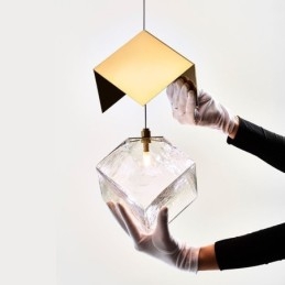 Lampada a sospensione creativa in vetro Padiglione Plafoniere