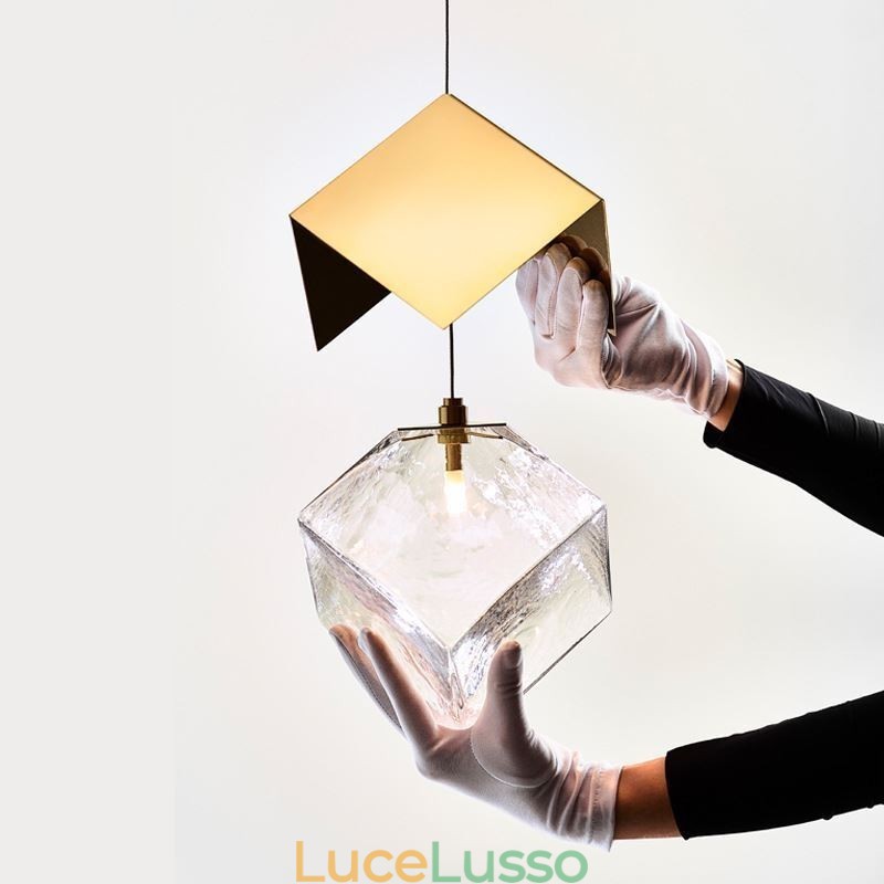 Lampada a sospensione creativa in vetro Padiglione Plafoniere