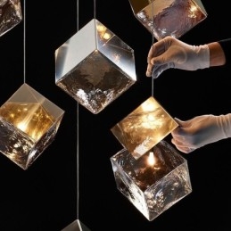 Lampada a sospensione creativa in vetro Padiglione Plafoniere