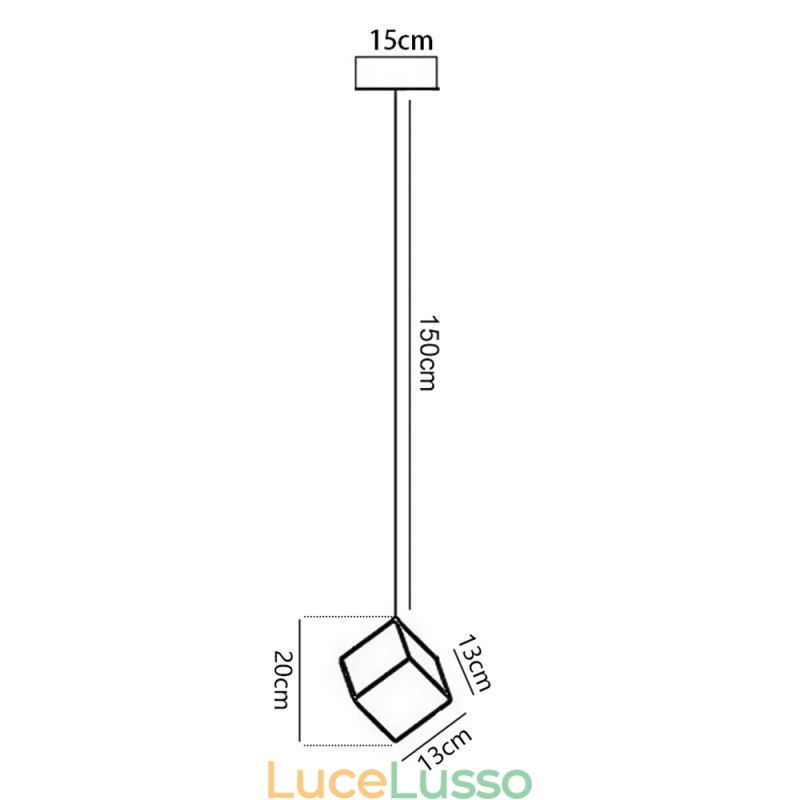 Lampada a sospensione creativa in vetro Padiglione Plafoniere