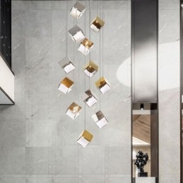 Lampada a sospensione creativa in vetro Padiglione Plafoniere