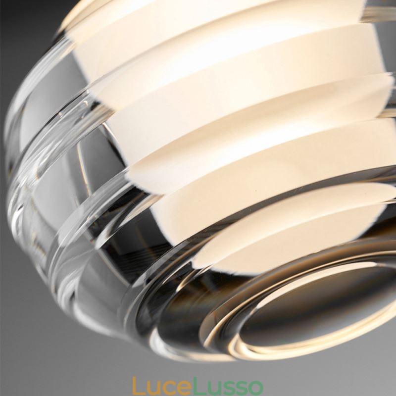 Semplice lampada a sospensione in vetro, luci decorative nere per soffitto