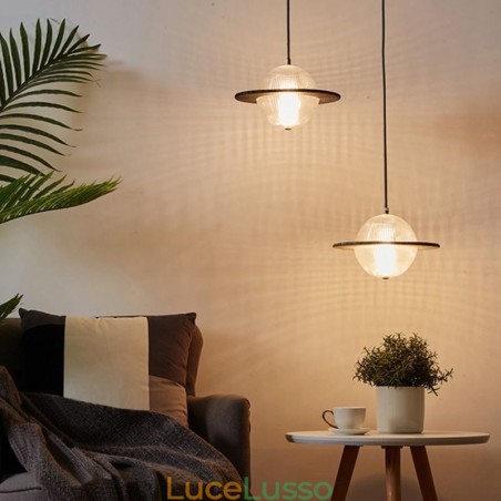 Lampada da soffitto a forma di lampada a sospensione in vetro moderno Lampada da soffitto a forma di lampada a sospensione in vetro moderno