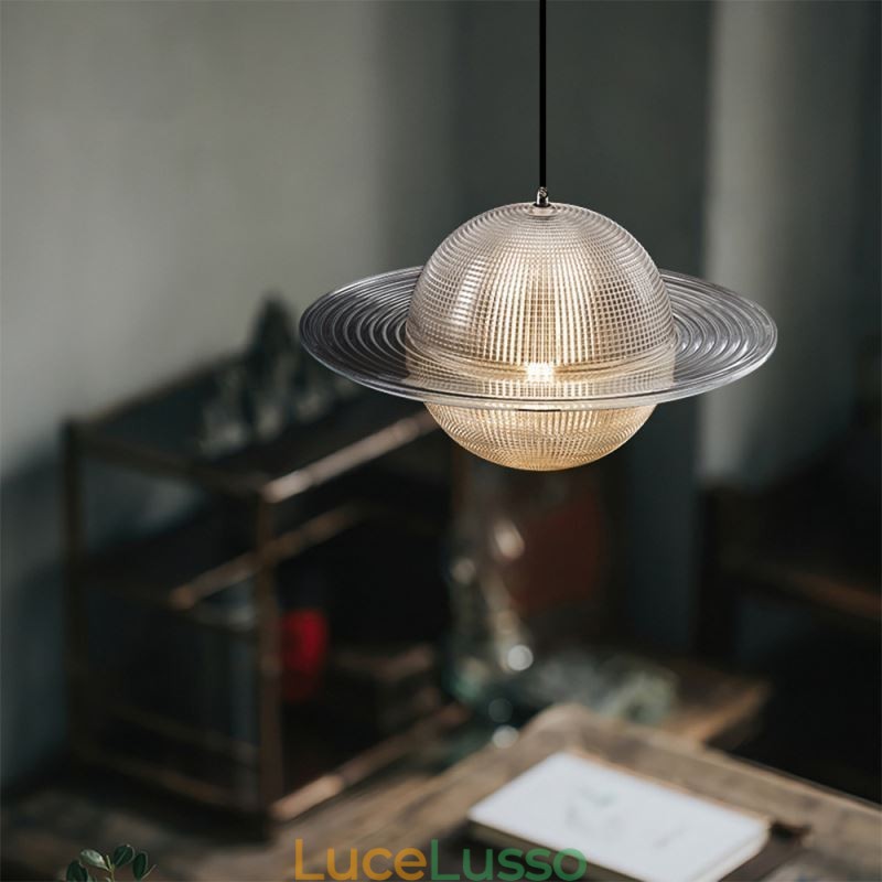 Lampada da soffitto a forma di lampada a sospensione in vetro moderno