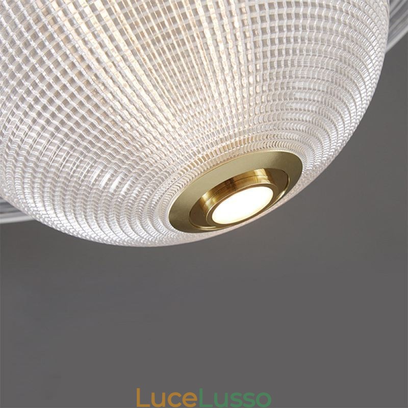 Lampada da soffitto a forma di lampada a sospensione in vetro moderno