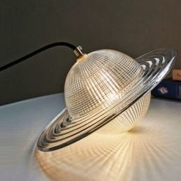 Lampada da soffitto a forma di lampada a sospensione in vetro moderno