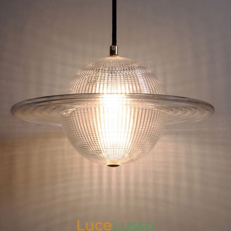 Lampada da soffitto a forma di lampada a sospensione in vetro moderno
