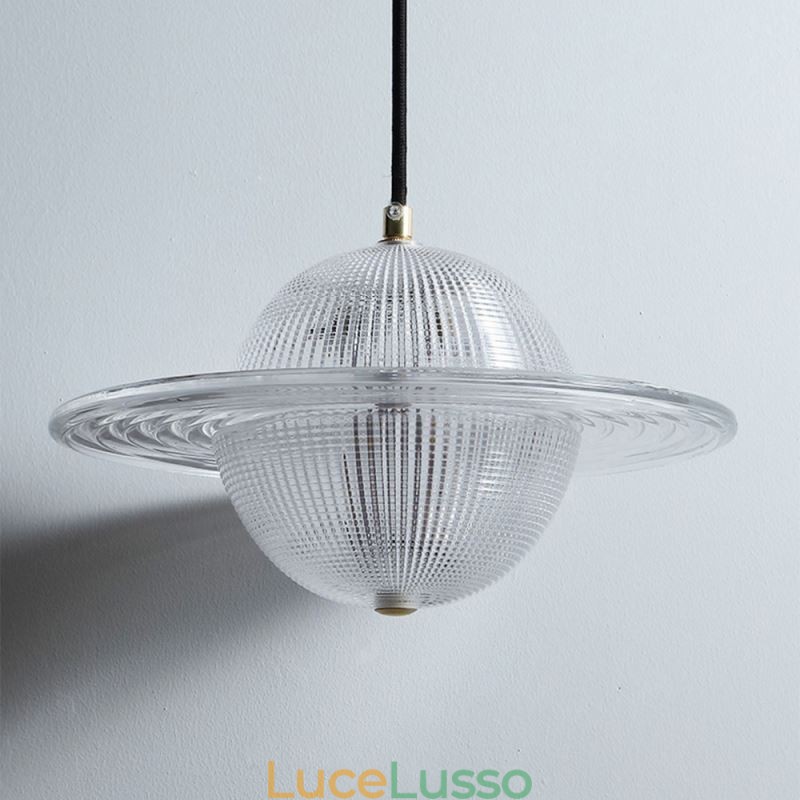 Lampada da soffitto a forma di lampada a sospensione in vetro moderno