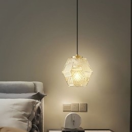 Lampada a sospensione moderna in vetro illuminazione domestica lampada a sospensione creativa
