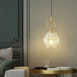 Lampada a sospensione moderna in vetro illuminazione domestica lampada a sospensione creativa