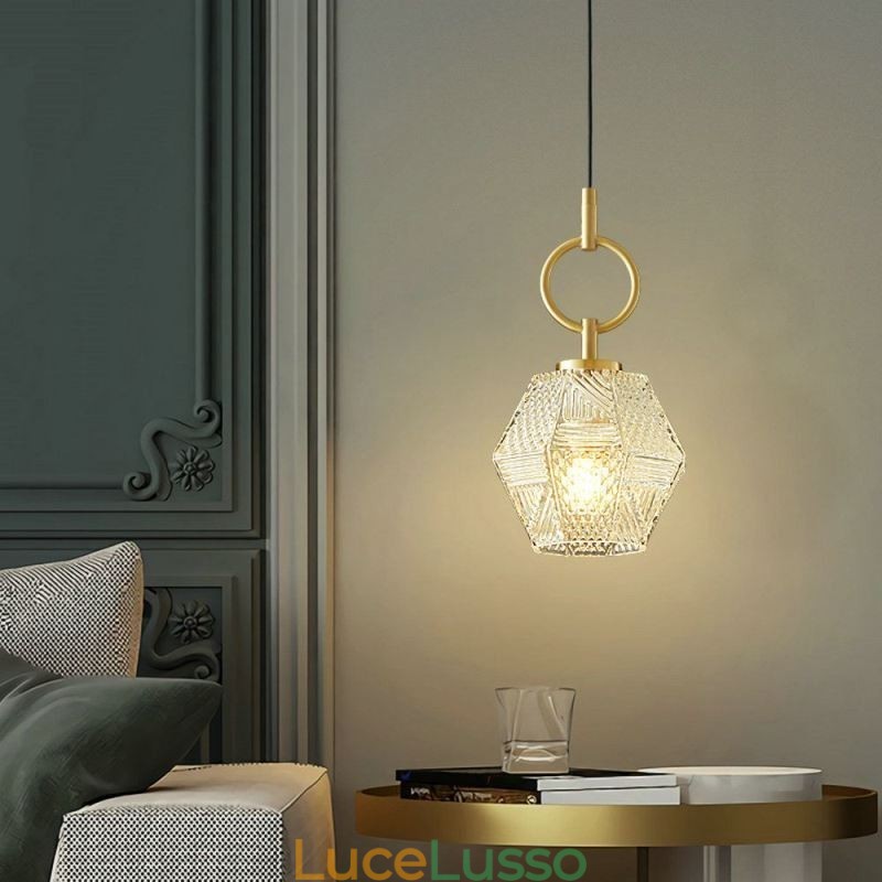 Lampada a sospensione moderna in vetro illuminazione domestica lampada a sospensione creativa