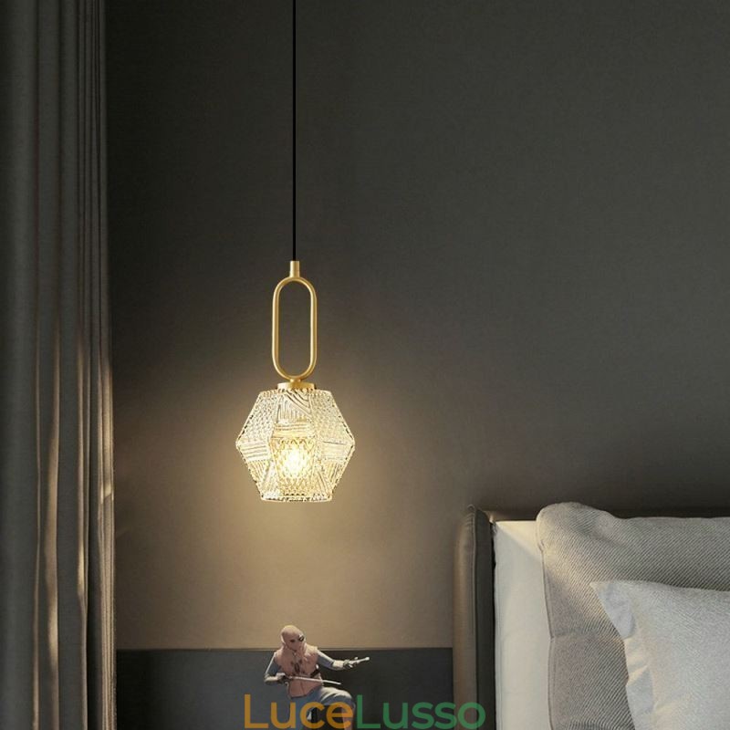 Lampada a sospensione moderna in vetro illuminazione domestica lampada a sospensione creativa