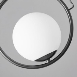 Lampada a sospensione a forma di sfera di vetro, decorazione per la casa