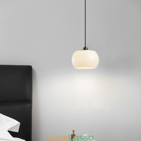 Lampada a sospensione moderna in vetro con design a zucca Lampada a sospensione moderna in vetro con design a zucca