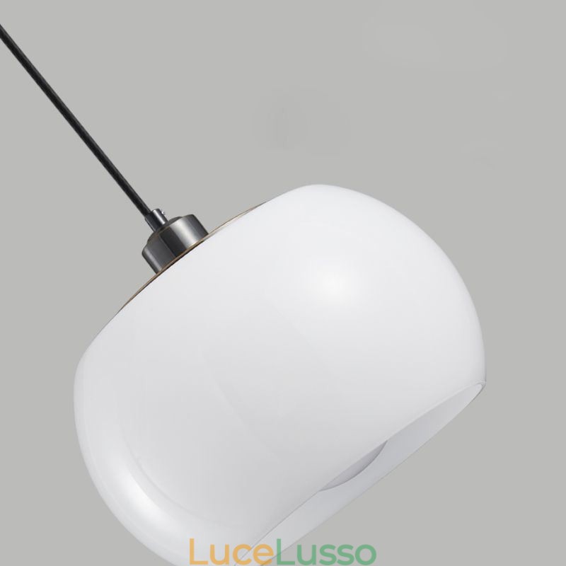 Lampada a sospensione moderna in vetro con design a zucca