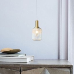 Lampada a sospensione moderna Lampada a sospensione in vetro con una luce Isola
