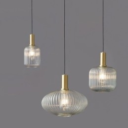 Lampada a sospensione moderna Lampada a sospensione in vetro con una luce Isola