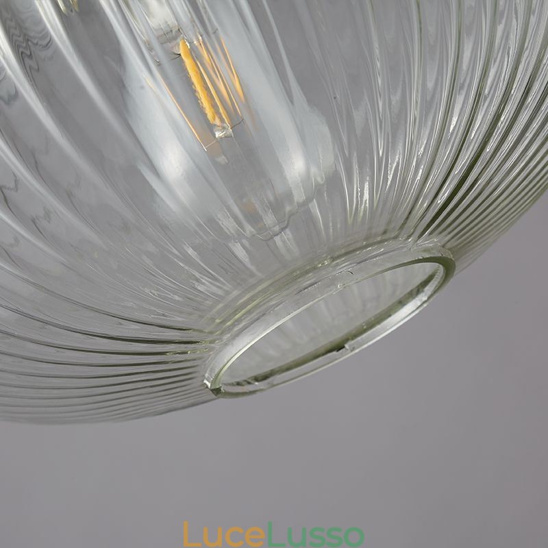 Lampada a sospensione moderna Lampada a sospensione in vetro con una luce Isola