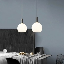 Lampada a sospensione moderna e semplice in vetro