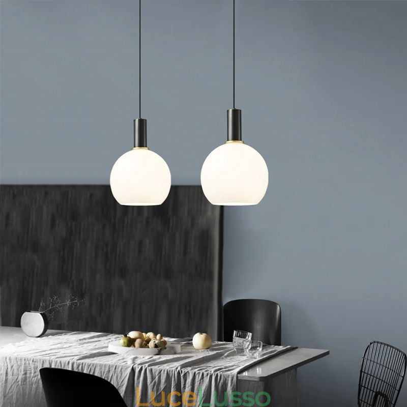 Lampada a sospensione moderna e semplice in vetro