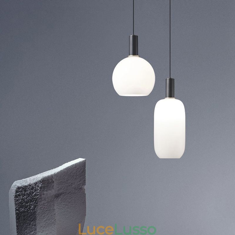 Lampada a sospensione moderna e semplice in vetro