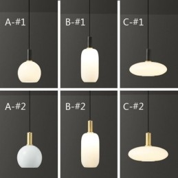 Lampada a sospensione moderna e semplice in vetro