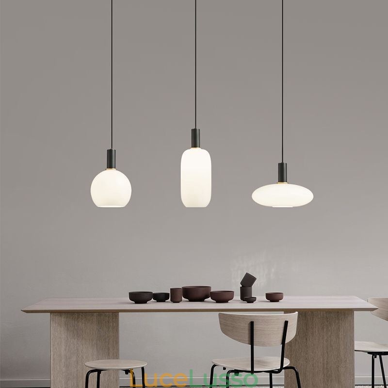 Lampada a sospensione moderna e semplice in vetro