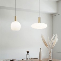 Lampada a sospensione moderna e semplice in vetro
