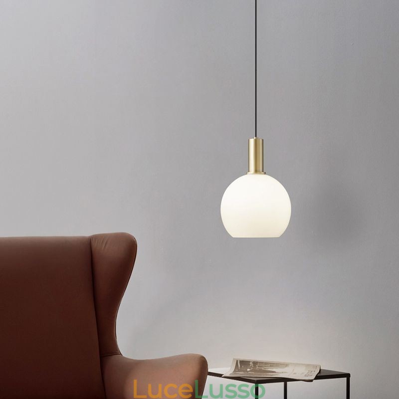 Lampada a sospensione moderna e semplice in vetro