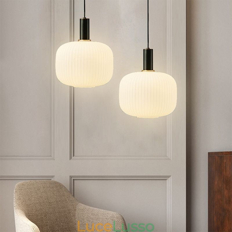 Moderna lampada a sospensione Semplice lampada a sospensione creativa in vetro