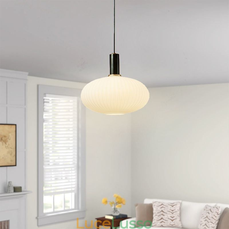 Moderna lampada a sospensione Semplice lampada a sospensione creativa in vetro