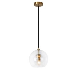 Lampada a sospensione moderna in vetro con testa singola