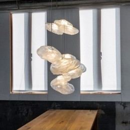 Lampadario a sospensione in vetro nordico creativo Lampadario a sospensione artistica