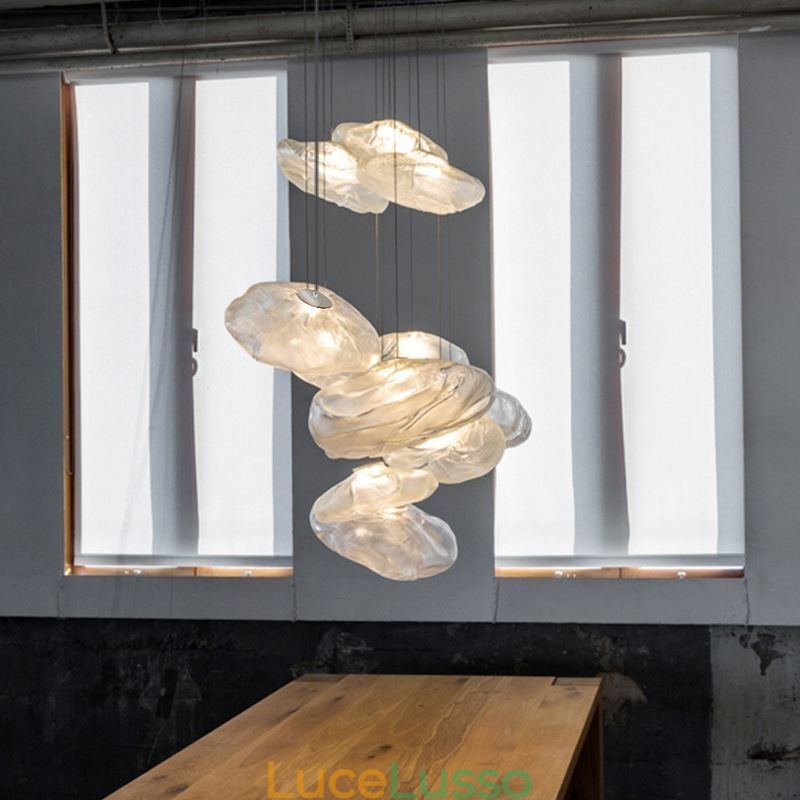 Lampadario a sospensione in vetro nordico creativo Lampadario a sospensione artistica