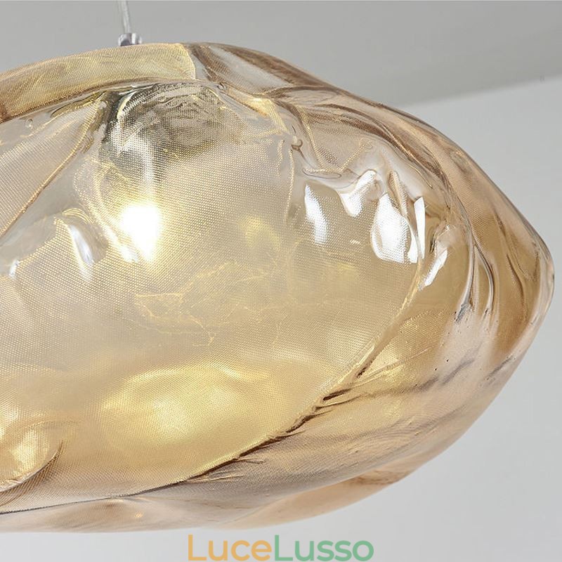 Lampadario a sospensione in vetro nordico creativo Lampadario a sospensione artistica