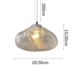 Lampadario a sospensione in vetro nordico creativo Lampadario a sospensione artistica