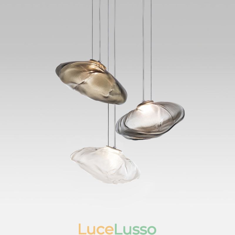 Lampadario a sospensione in vetro nordico creativo Lampadario a sospensione artistica