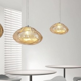 Lampadario a sospensione in vetro nordico creativo Lampadario a sospensione artistica