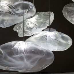 Lampadario a sospensione in vetro nordico creativo Lampadario a sospensione artistica