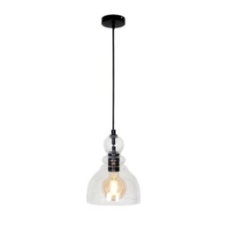 Lampada a sospensione moderna in ferro Lampada a sospensione in vetro di zucca