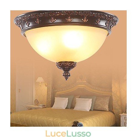 33*Lampada a cupola con luce assorbita rurale classica in stile europeo 33*Lampada a cupola con luce assorbita rurale classica in stile europeo
