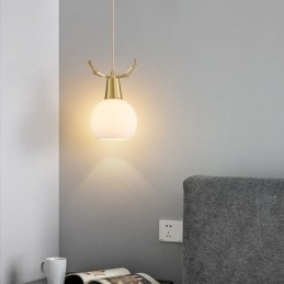 Moderna semplice lampada a sospensione in rame Antler lampada a sospensione